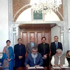 MoU signing ceremony between UET Taxila and VU Pakistan
